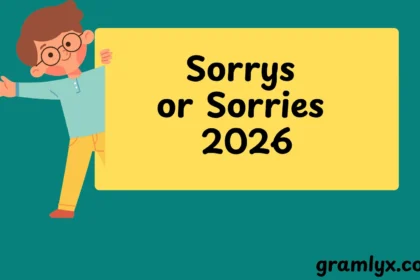 Sorrys or Sorries