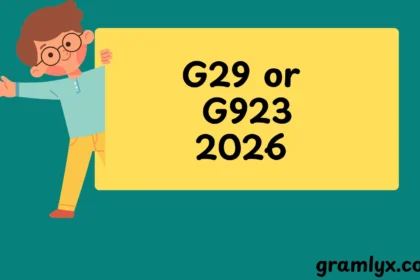 G29 or G923