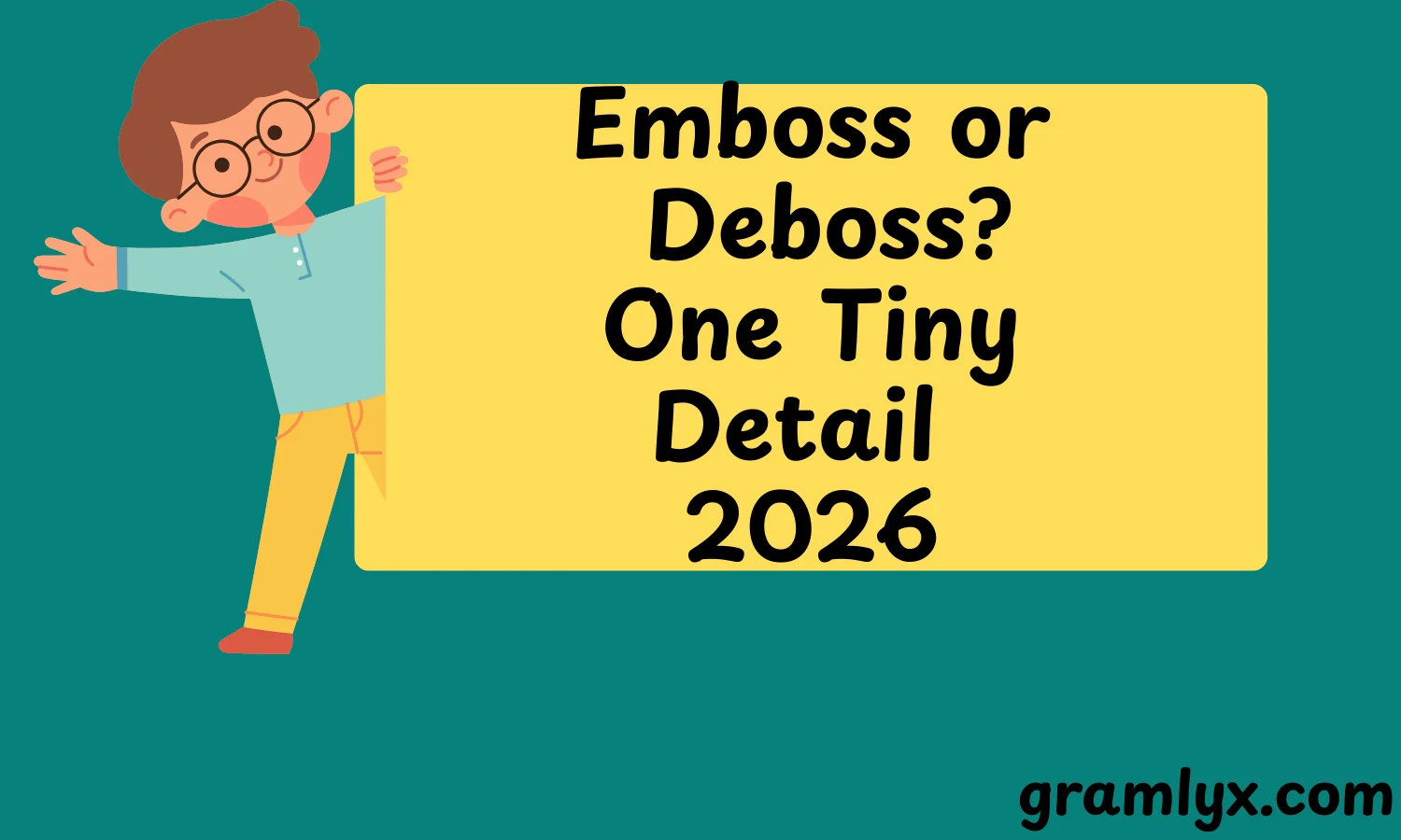 Emboss or Deboss? One Tiny Detail